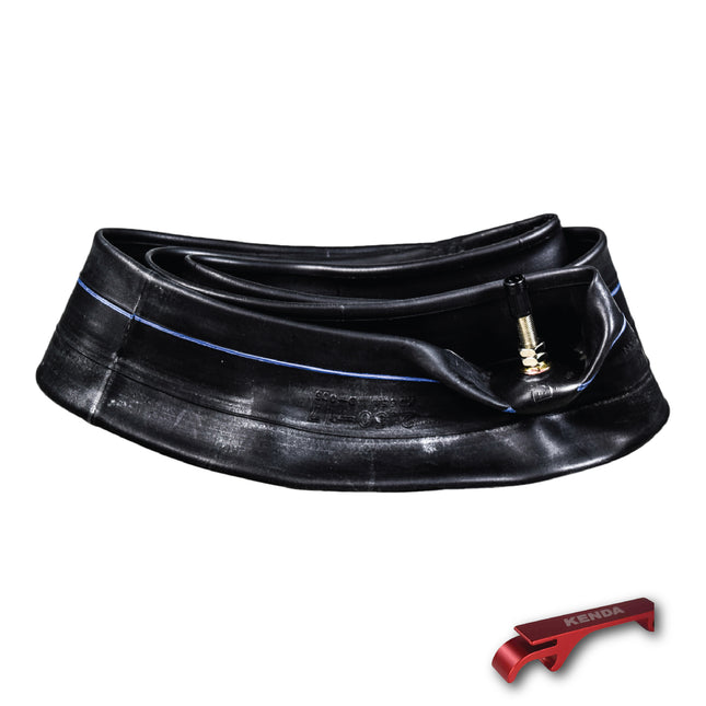 Kenda Heavy Duty Off-Road Inner Tube 250/275-17 - Butyl Rubber Construction with TR-4 Valve Stem for Reliable Air Retention, Puncture Resistance & Durability; for Motocross, & Enduro with Keychain