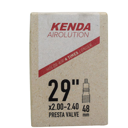Kenda Airolution 29x2.00-2.40 Bicycle Inner Tube - Durable Butyl Rubber Bike Tube & 48mm Removable Core Presta Valve with Keychain