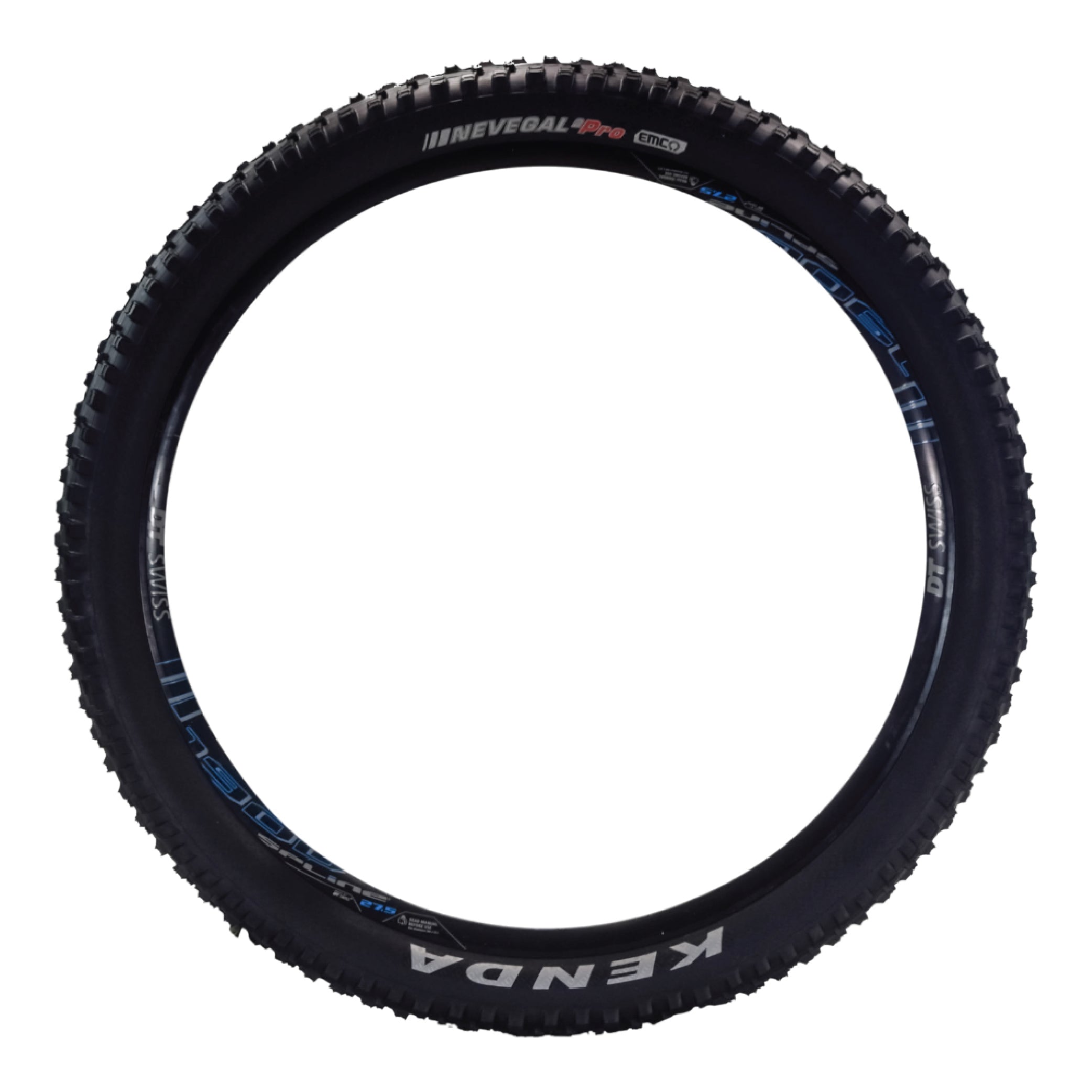 Kenda Nevegal 2 EMC K1211E 27.5x2.60 and 27.5x2.40 Mountain Bike Tires E-Bike Ready (ECE-R75) for Enduro/Trail + Airolution 27.5x2.40-2.80 Tubes + Keychain (2 Pack)