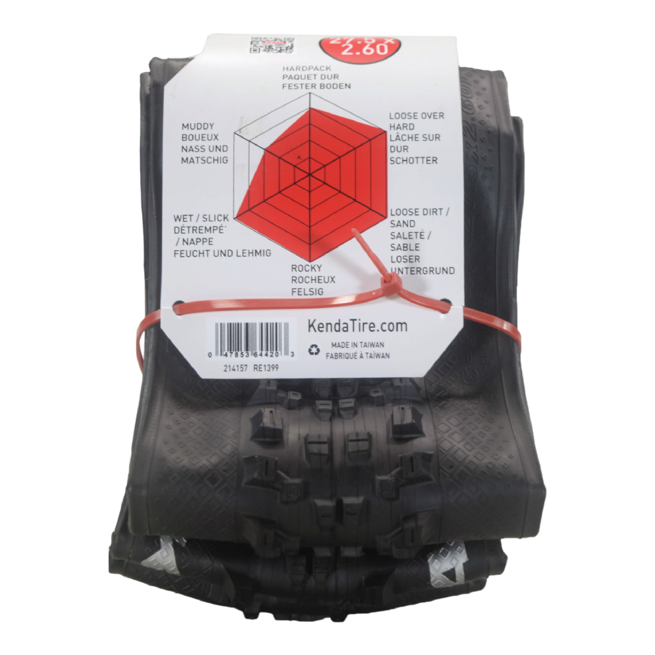 Kenda Nevegal 2 EMC K1211E 27.5x2.60 and 27.5x2.40 Mountain Bike Tires E-Bike Ready (ECE-R75) for Enduro/Trail + Airolution 27.5x2.40-2.80 Tubes + Keychain (2 Pack)