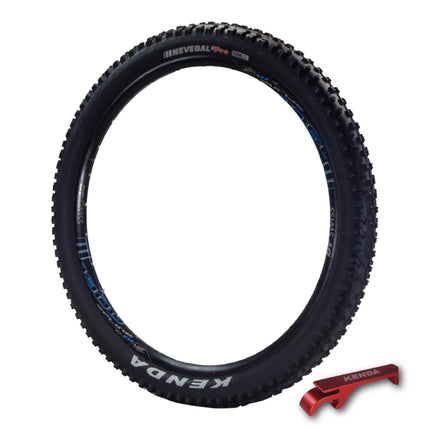 Kenda Nevegal 2 EMC K1211E 27.5x2.60 Mountain Bike Tire with Foldable ATC Casing, EN-DTC Compound, E-Bike Ready (ECE-R75), Low Rolling Resistance for Enduro/Trail with Keychain