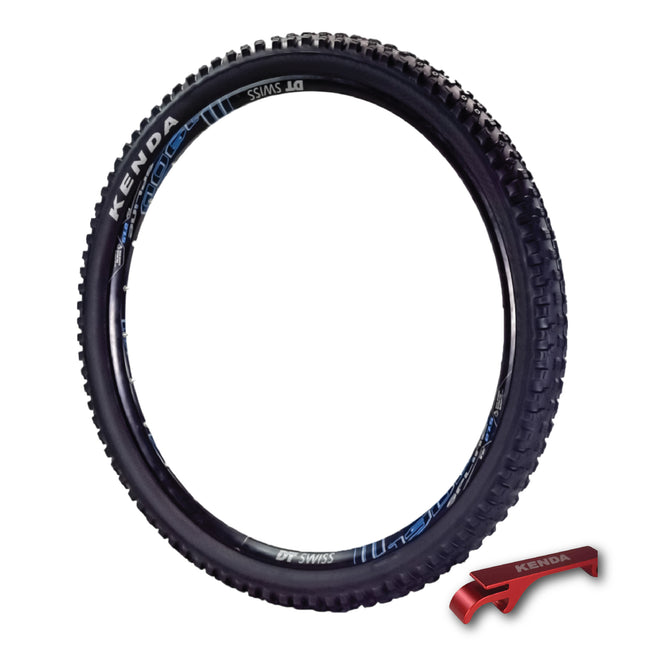 Kenda Nevegal 2 EMC K1211E 27.5x2.40 Mountain Bike Tire with Foldable ATC Casing, EN-DTC Compound, E-Bike Ready (ECE-R75), Low Rolling Resistance for Enduro/Trail with Keychain
