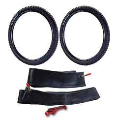 Kenda Nevegal 2 EMC K1211E 29x2.60 and 29x2.40 Mountain Bike Tires E-Bike Ready (ECE-R75) for Enduro/Trail + Airolution 29x2.40-2.80 Tube + Airolution 29x2.00-2.40 Tube + Keychain (2 Pack)