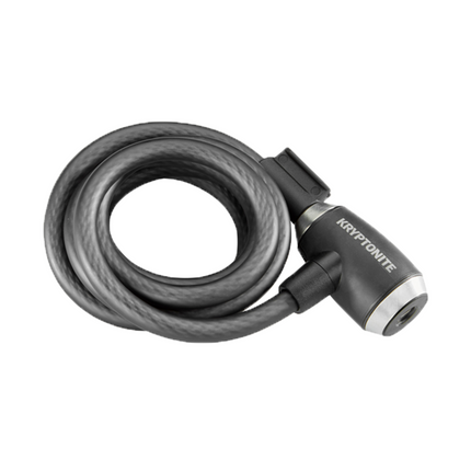 Kryptonite KryptoFlex 1218 Key Cable Bike Lock - 6 ft. Long, 1/2" Diameter Cable with Keys for Bicycles; E-Bikes; Scooters (004967)