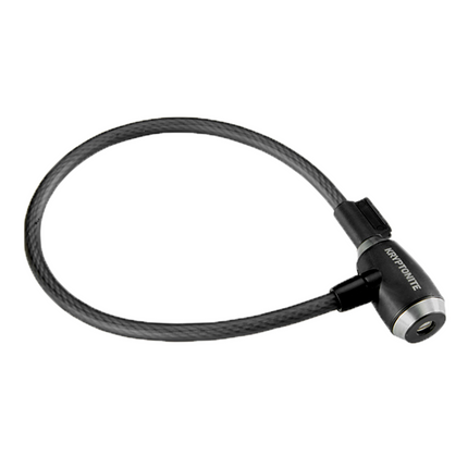 Kryptonite 2' 2" KryptoFlex 1265 Key Cable (Black) 004974  Two Foot Cable Length