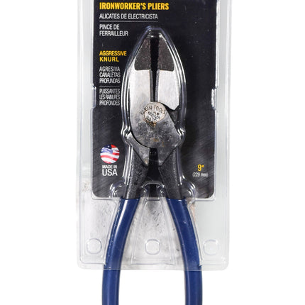 Klein D213-9ST High-Leverage Ironworker's Pliers - Made in USA