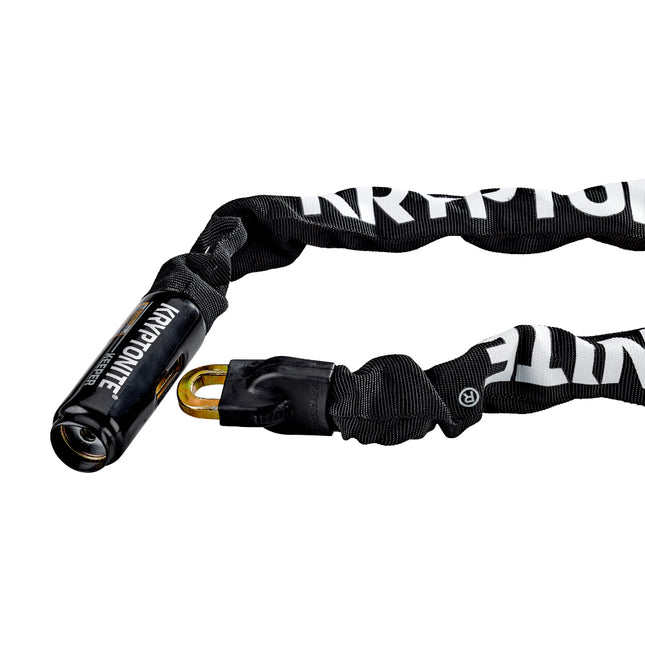 Kryptonite 712 Keeper 3.75 Pound Integrated Bike Chain - 47.3" Long 7mm Steel Chain with Keys for Bicycles; E-Bikes; Motorcycles; Scooters (001706)