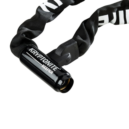 Kryptonite 712 Keeper 3.75 Pound Integrated Bike Chain - 47.3" Long 7mm Steel Chain with Keys for Bicycles; E-Bikes; Motorcycles; Scooters (001706)