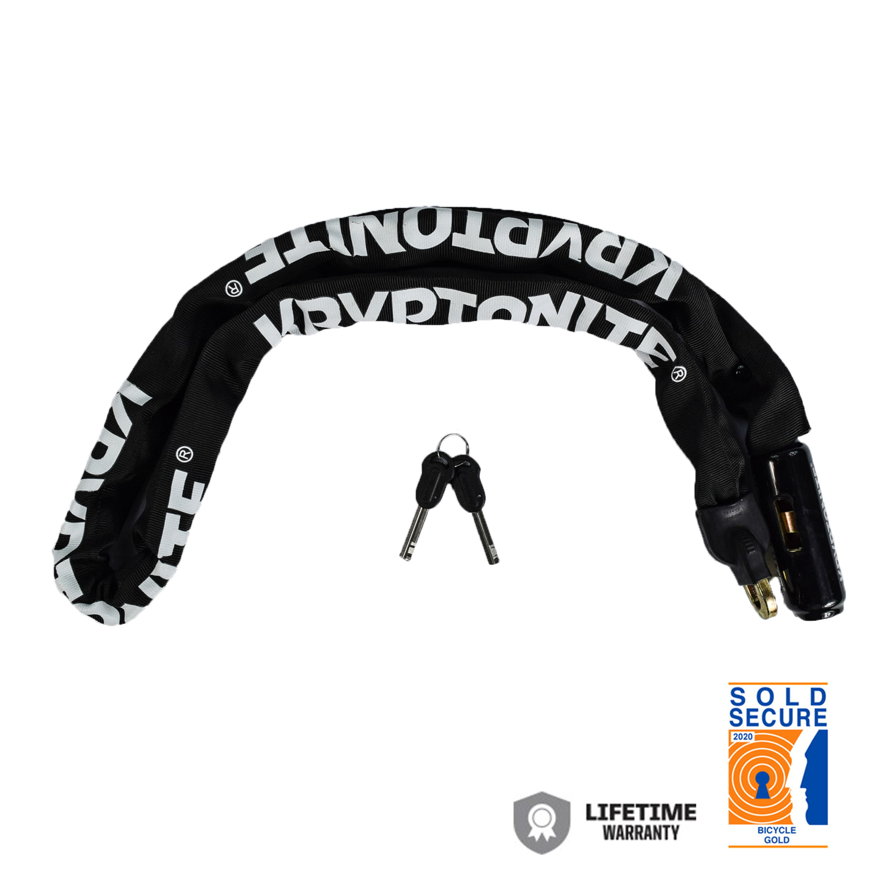 Kryptonite 001706 Keeper Integrated Chain Lock 47inch 120cm x7mm Flexible