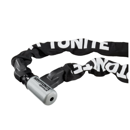 Kryptonite 912 KryptoLok 6.7 Pound Integrated Bike Chain - 47.25" Long 9mm Steel Chain with Keys for Bicycles; E-Bikes; Motorcycles; Scooters (001874)
