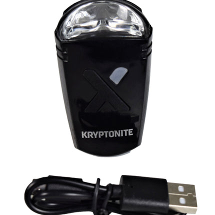 Kryptonite Pulsar F-65 Front Bicycle Light LED USB Charging 65 Lumen