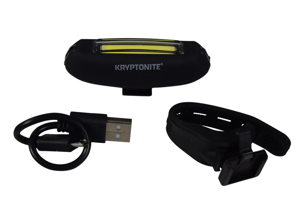 Kryptonite Avenue F-35 COB Front Bicycle Light LED USB Charging 35 Lumen