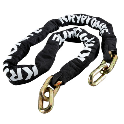 Kryptonite New York 1213 Evolution 10.5 Pound Cinch Ring Chain & Lock Combo - 4.25 ft Long 14 mm Steel Chain & Disc Lock with Keys for Bicycles; E-Bikes; Motorcycles; Scooters (999546)