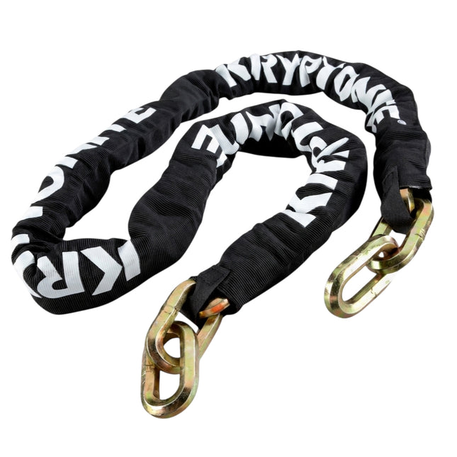 Kryptonite New York 1213 Evolution 10.5 Pound Cinch Ring Chain & Lock Combo - 4.25 ft Long 14 mm Steel Chain & Disc Lock with Keys for Bicycles; E-Bikes; Motorcycles; Scooters (999546)