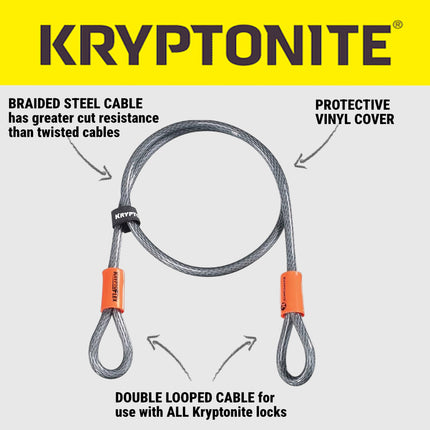 Kryptonite Evolution Motorcycle Disc Lock & New York Noose Chain 1213 Bundle, 14mm Max-Performance Steel Disc Lock + 12mm x 4 ft Noose Security Chain | Heavy-Duty Motorcycle Anti-Theft Lock Set