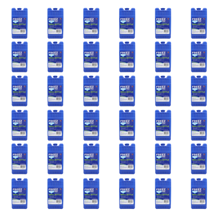 Freez Pak Small 0.75lb Ice Pack Block - Reusable & Compact Ice Substitute Pack for Lunch Boxes, Coolers, Fishing, Sporting Events, Beach & Camping Trips - Made in the USA (36-Pack)