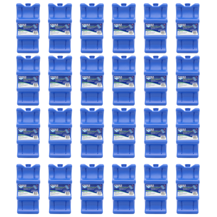 Freez Pak Everyday Reusable Ice Substitute Block for 6-Pack of 12oz Cans - Gel Ice Pack Shaped to fit 12oz Cans for Coolers, Fishing, Sporting Events, Beach & Camping Trips  - Made in USA(24-Pack)