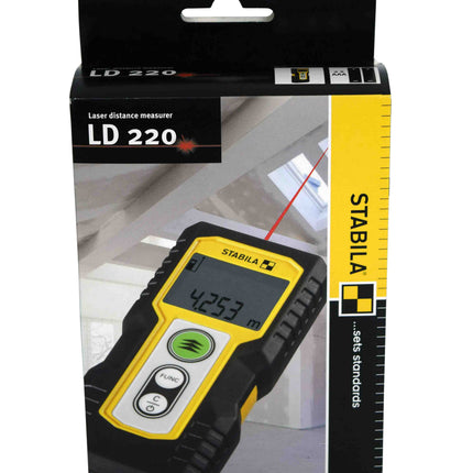 Stabila LD220 100ft. Laser Distance Measuring Tool (30m Range)