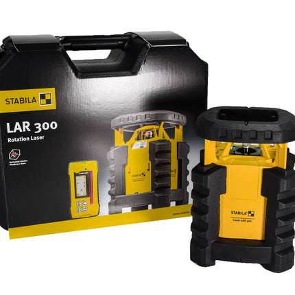 Stabila 05820 LAR300 Exterior Rotary Laser Set w/Receiver, Tripod, Grade Rod, Case