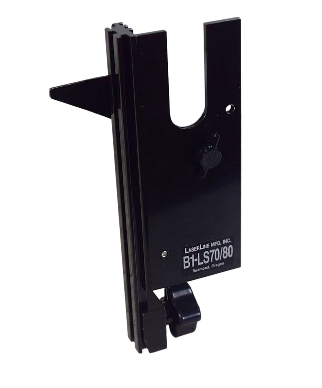 Topcon B1-LS70-80 Laserline Detector Black Anodized Aluminum Brackets for Topcon LS-30, LS-50, LS-70, LS-80 Series Laser Receivers - Sliding Mount for Direct Elevation Grade Rods