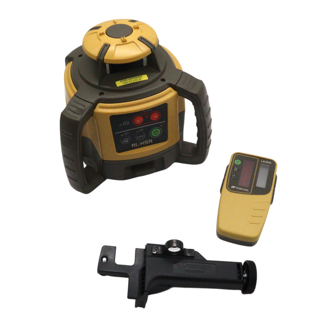 Topcon RL-H5A Horizontal Self-Leveling Rotary Laser Level Kit- LS-80X Receiver, Rechargeable NiMH Battery, and Charger  2600ft Range, ±1/16" Accuracy at 100ft, IP66 Rated for Construction, Grading & Excavating