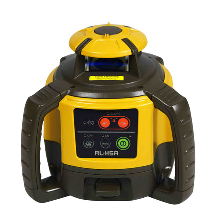 Topcon RL-H5A Next Generation Self-Leveling Horizontal Rotary Laser Level Kit with LS-80X Receiver, Holder, and Case - 2600 ft (800m) Range, ±10 Arc Second Accuracy, IP66 Dust/Water Resistant