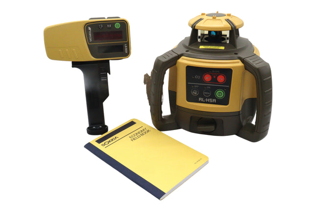 Topcon RL-H5A Next Generation Self-Leveling Horizontal Rotary Laser Level Kit with LS-80X Receiver, Holder, Case & Field Book - 2600 ft (800m) Range, ±10 Arc Second Accuracy, IP66 Dust/Water Resistant