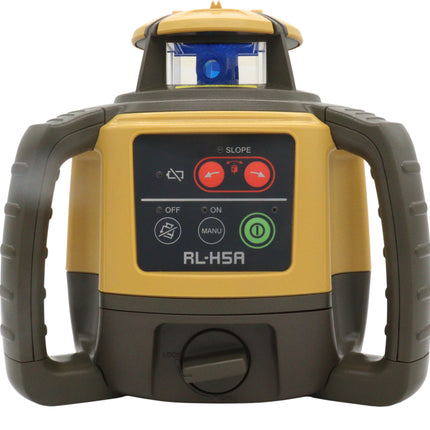 Topcon RL-H5A Next Generation Self-Leveling Horizontal Rotary Laser Level Kit with LS-80X Receiver, Holder, Case & Field Book - 2600 ft (800m) Range, ±10 Arc Second Accuracy, IP66 Dust/Water Resistant