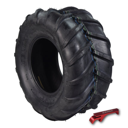 Kenda (K472) 22x11-10 Tractor & Trailer Tire for Agricultural Use  - 4-Ply- Chevron Bar Tread with Kenda Keychain - 22x11x10 22-11-10