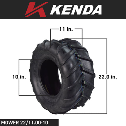 Kenda K472 22x11-10 Lawn and Garden Grasshopper Rear Tire 2 Pack