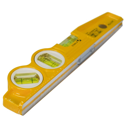 Stabila 25245 10" Die Cast Magnetic Torpedo w/ 45 degree vial and V-groove frame