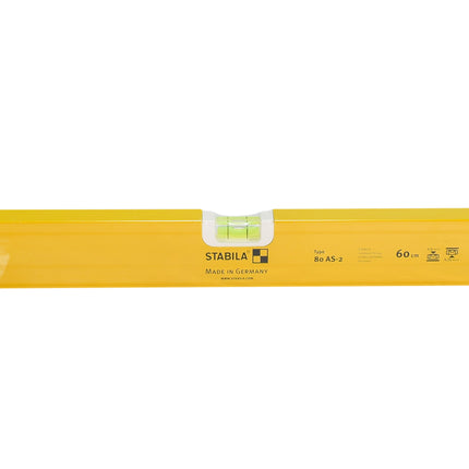 Stabila 29024 24-Inch Type 80A-2 3-Vial Contractors Level
