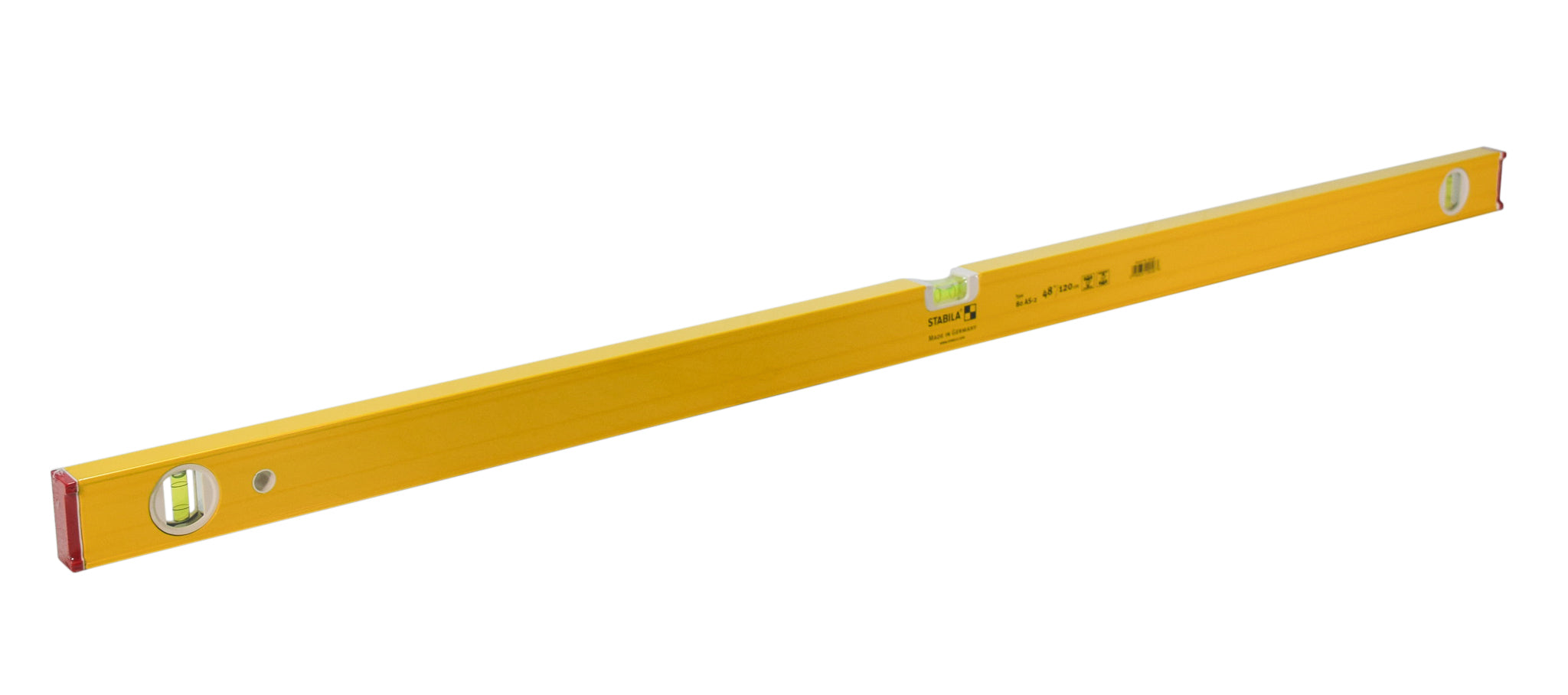 Stabila 29048 Heavy-duty 48-Inch Type 80A-2 3-Vial Contractors Level