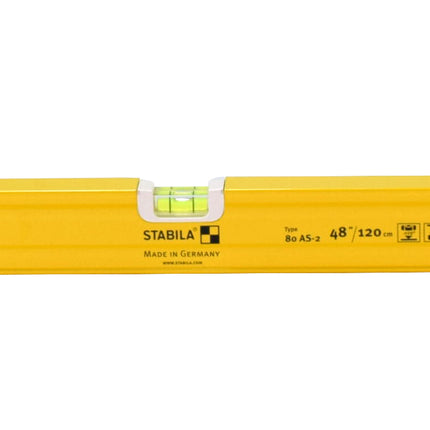Stabila 29840 PRO SET 80 AS Spirit Levels, 48-inch, 24-inch , 12-inch with Carrying Case