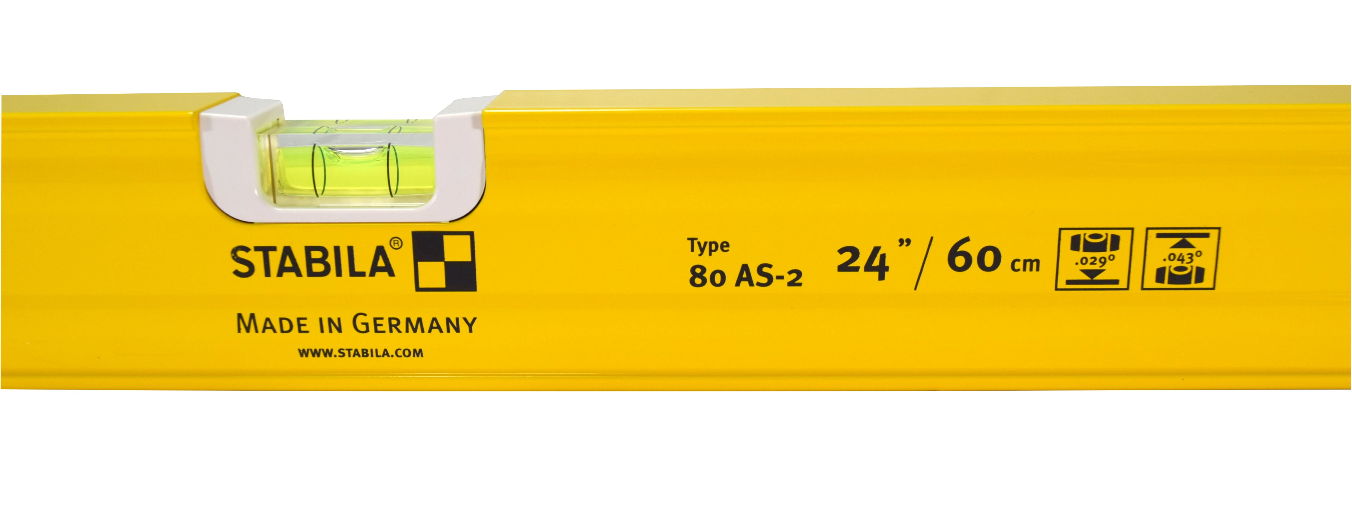 Stabila 29840 PRO SET 80 AS Spirit Levels, 48-inch, 24-inch , 12-inch with Carrying Case