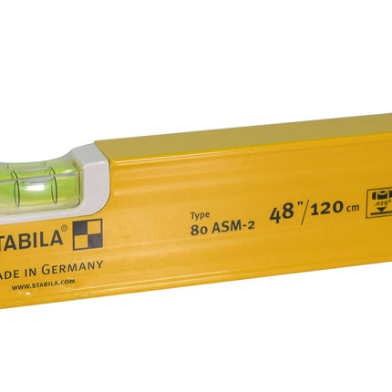Stabila 29940 Magnetic Level Set 48", 24", & 12" 80AS-M with Carrying Case