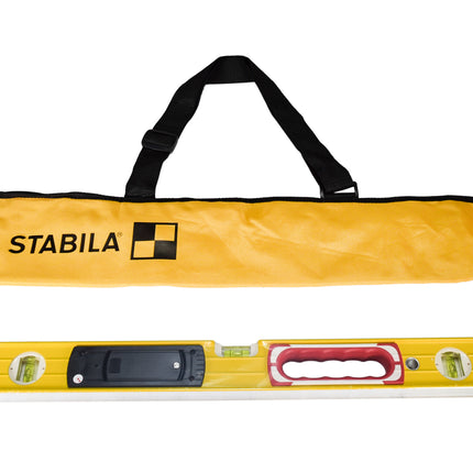 Stabila 36524 Type 196-2 24-inch Yellow/Red Digital Tech Aluminum Level w/ Case