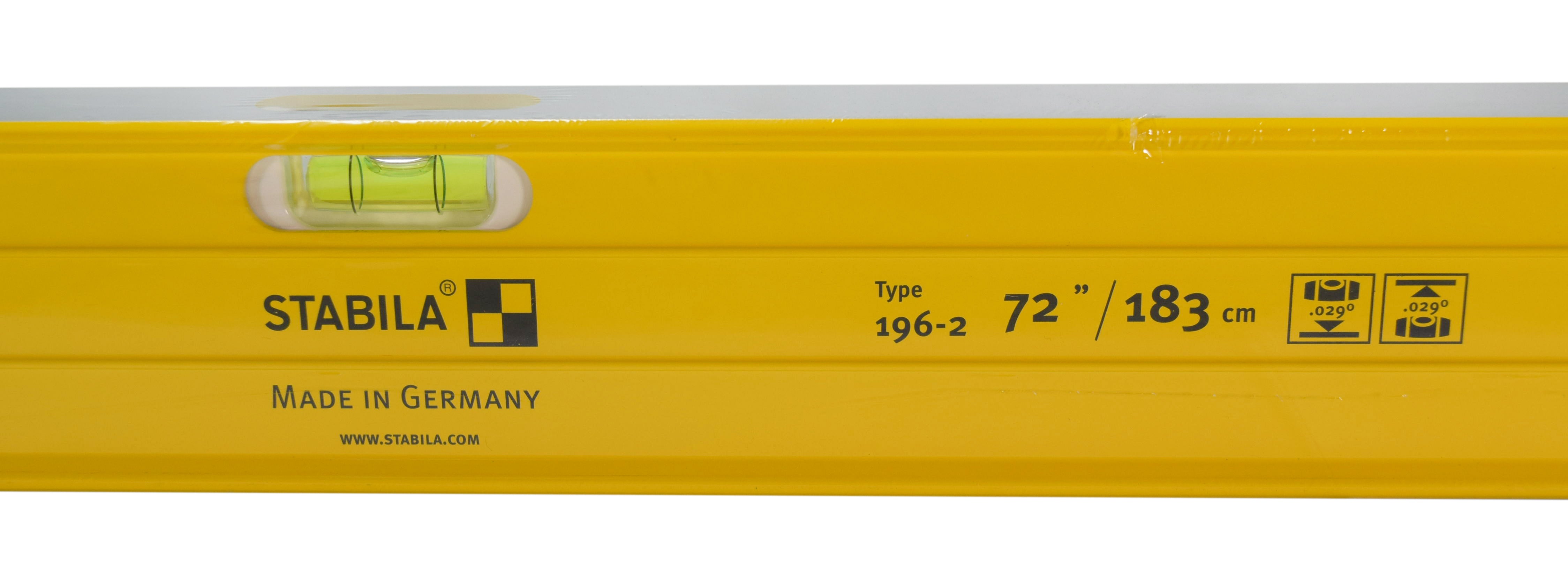 Stabila 37472 72-Inch Builders Level, Accuracy Certified Professional Level