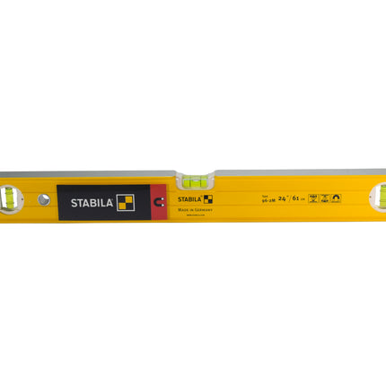 Stabila 38624 24" Extra Rigid Yellow Magnetic Level w/ Reinforcing Ribs
