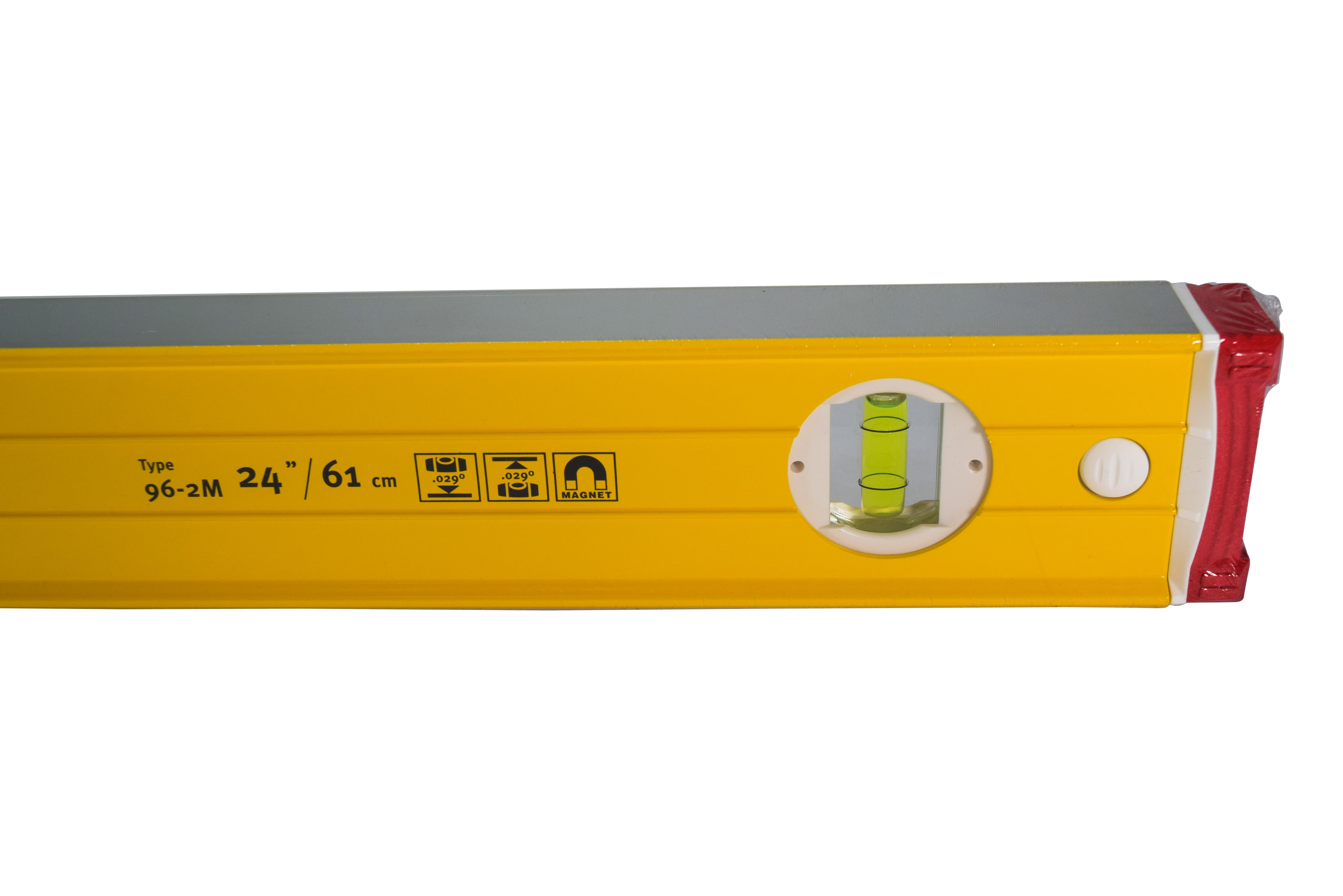 Stabila 38624 24" Extra Rigid Yellow Magnetic Level w/ Reinforcing Ribs