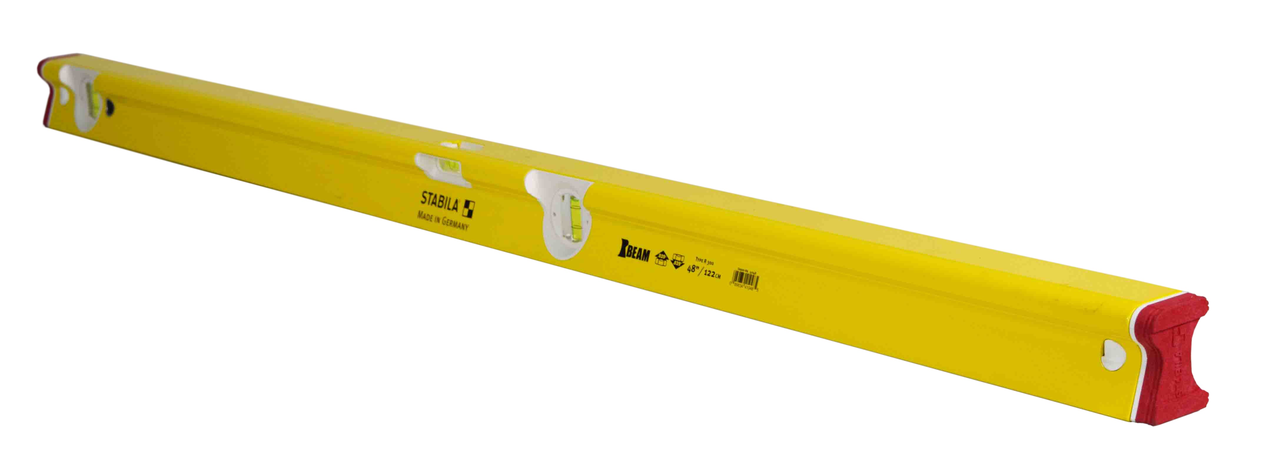 Stabila 41048 Heavy Duty Type 300 R 48" Yellow Aluminum Beam Level