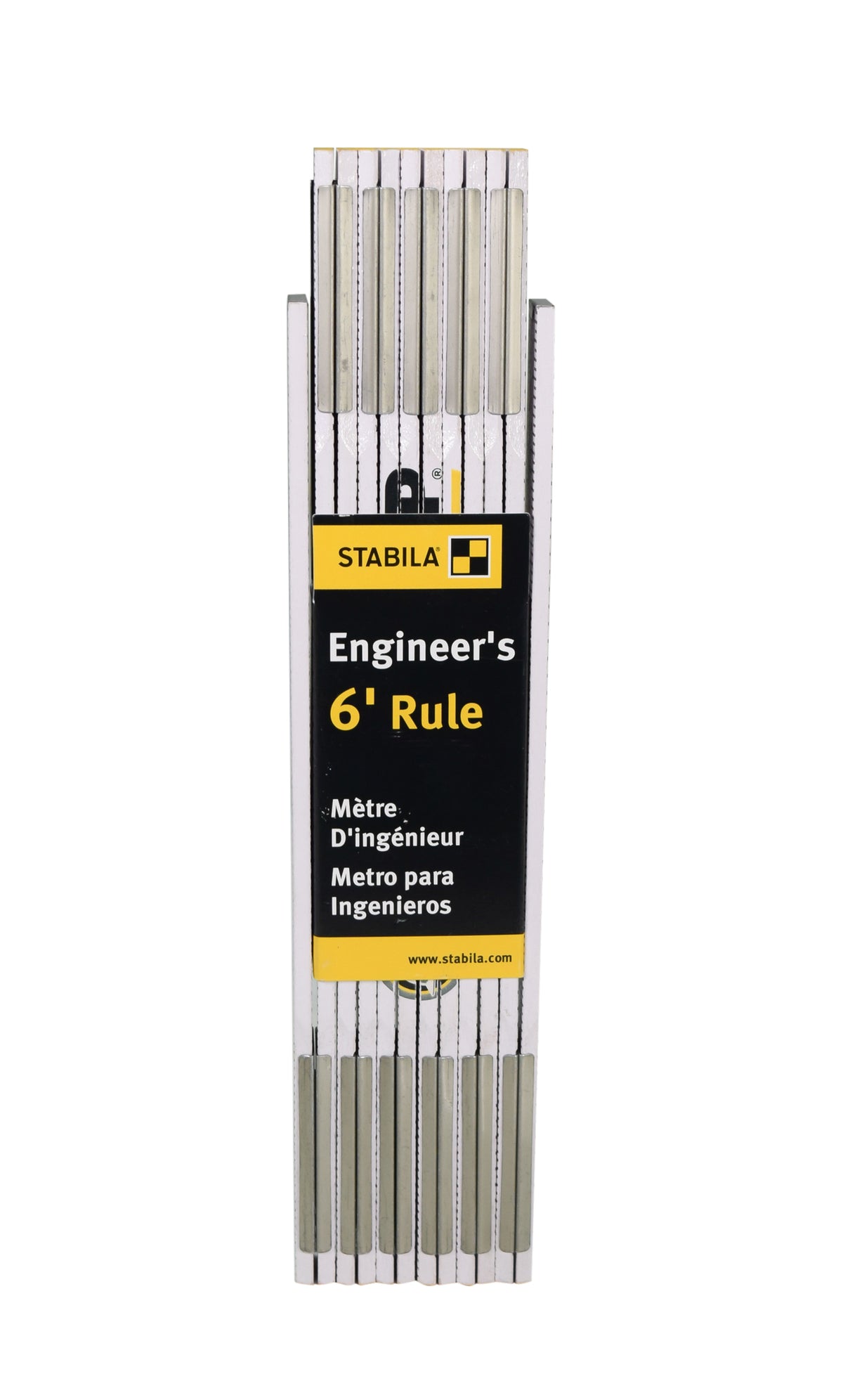 Stabila 80015 Type 600 6ft  Abrasion Resistant Engineers Aluminum Folding Ruler
