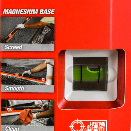 Milwaukee MLCON24 24" Redstick Magnesium Base Concrete Level 24 inch