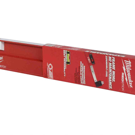 Milwaukee MLXP712 78" - 144" REDSTICK Expandable 3-Vial Aluminum Plate Level