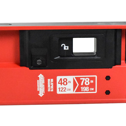Milwaukee MLXPM78 48" - 78" REDSTICK Magnetic Expandable Level