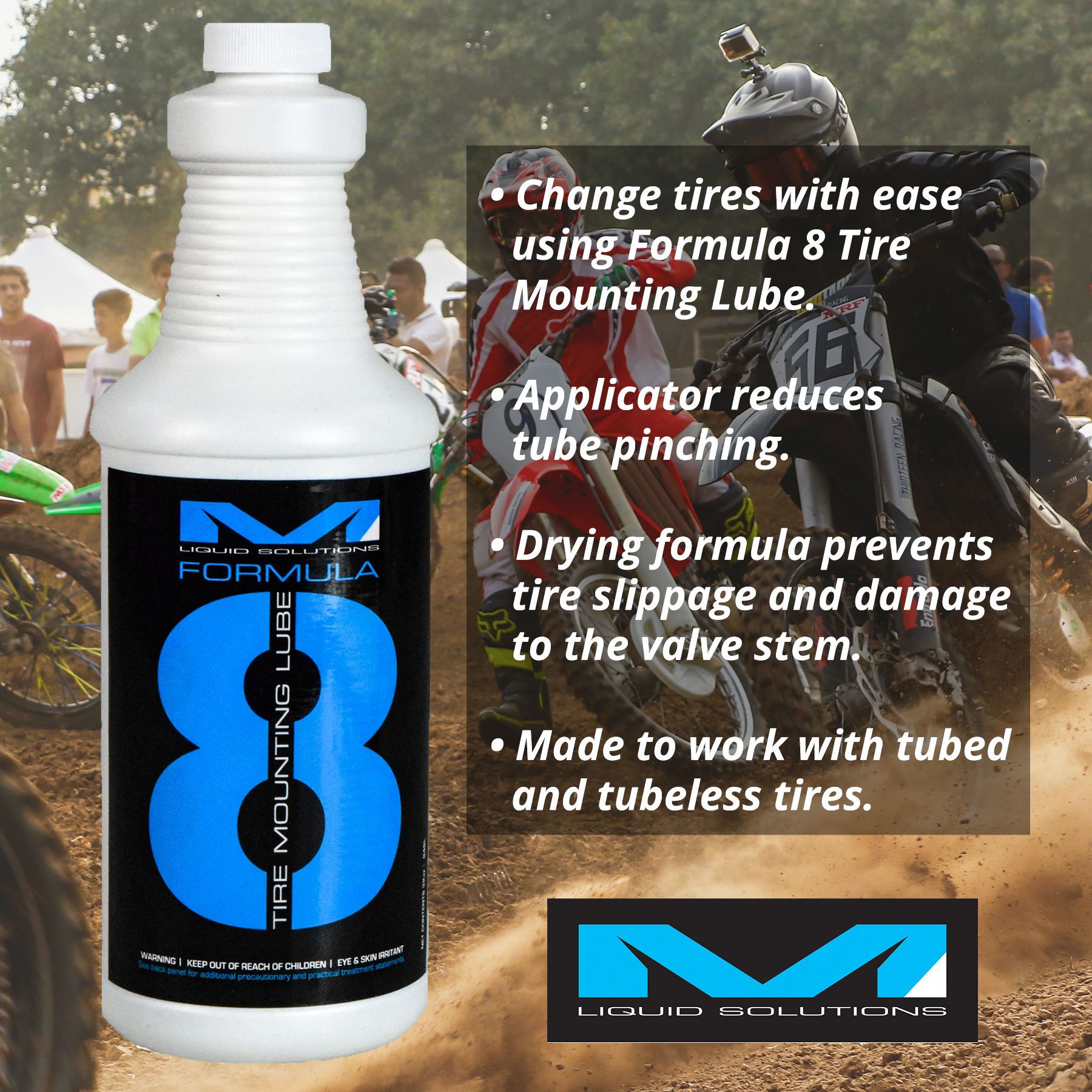 Matrix Liquid Solutions Formula 8 Tire Changing Lube 32oz Spray Bottle