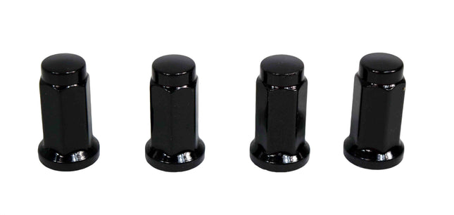 MASSFX 16-Pack Durable Black 14mm Hex Lug Nuts, 32mm Length, & 10x1.25 Thread