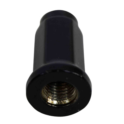MASSFX 16-Pack Durable Black 14mm Hex Lug Nuts, 32mm Length, & 10x1.25 Thread