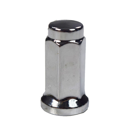 MASSFX 16-Pack Durable Chrome 14mm Hex Lug Nuts, 32mm Length, & 10x1.25 Thread - Heavy Duty Replacement Lug Nuts for Golf Cart Wheels, Fits Most EZGO, Club Car & Yamaha Golf Cart Wheels
