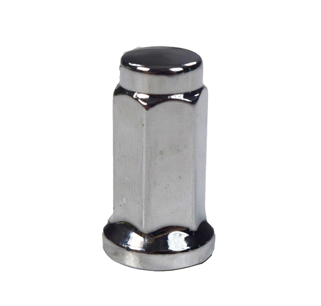 MASSFX 16-Pack Durable Chrome 14mm Hex Lug Nuts, 32mm Length, & 10x1.25 Thread - Heavy Duty Replacement Lug Nuts for Golf Cart Wheels, Fits Most EZGO, Club Car & Yamaha Golf Cart Wheels